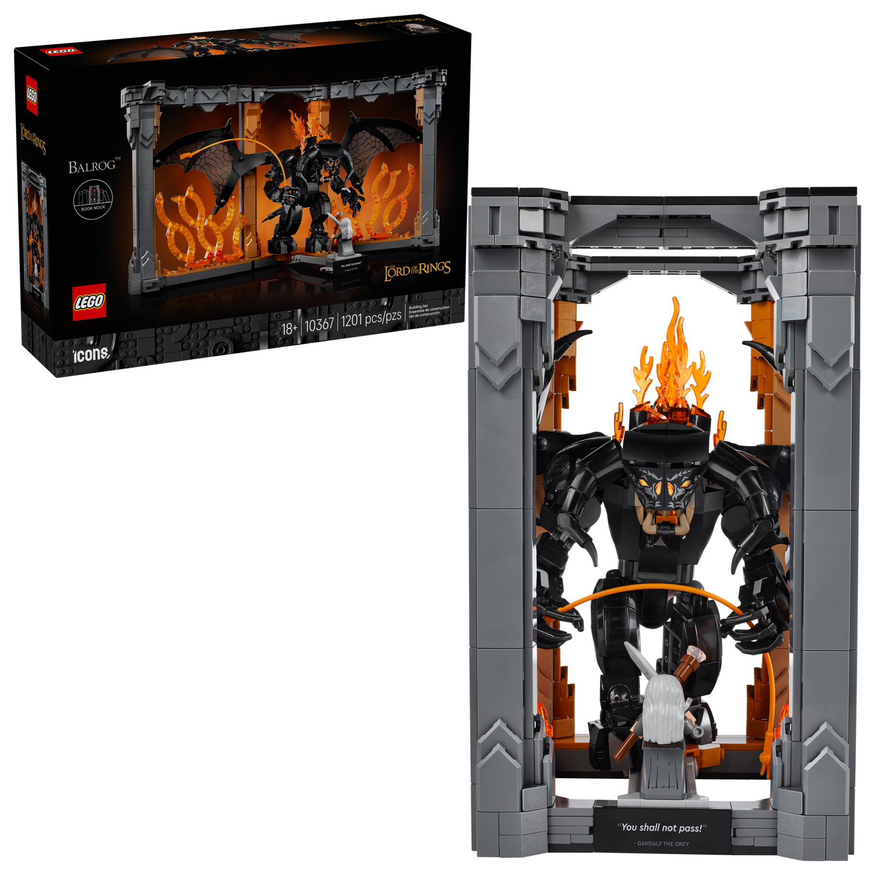 LEGO® Icons 10367 The Lord of the Rings: Balrog™ Book Nook