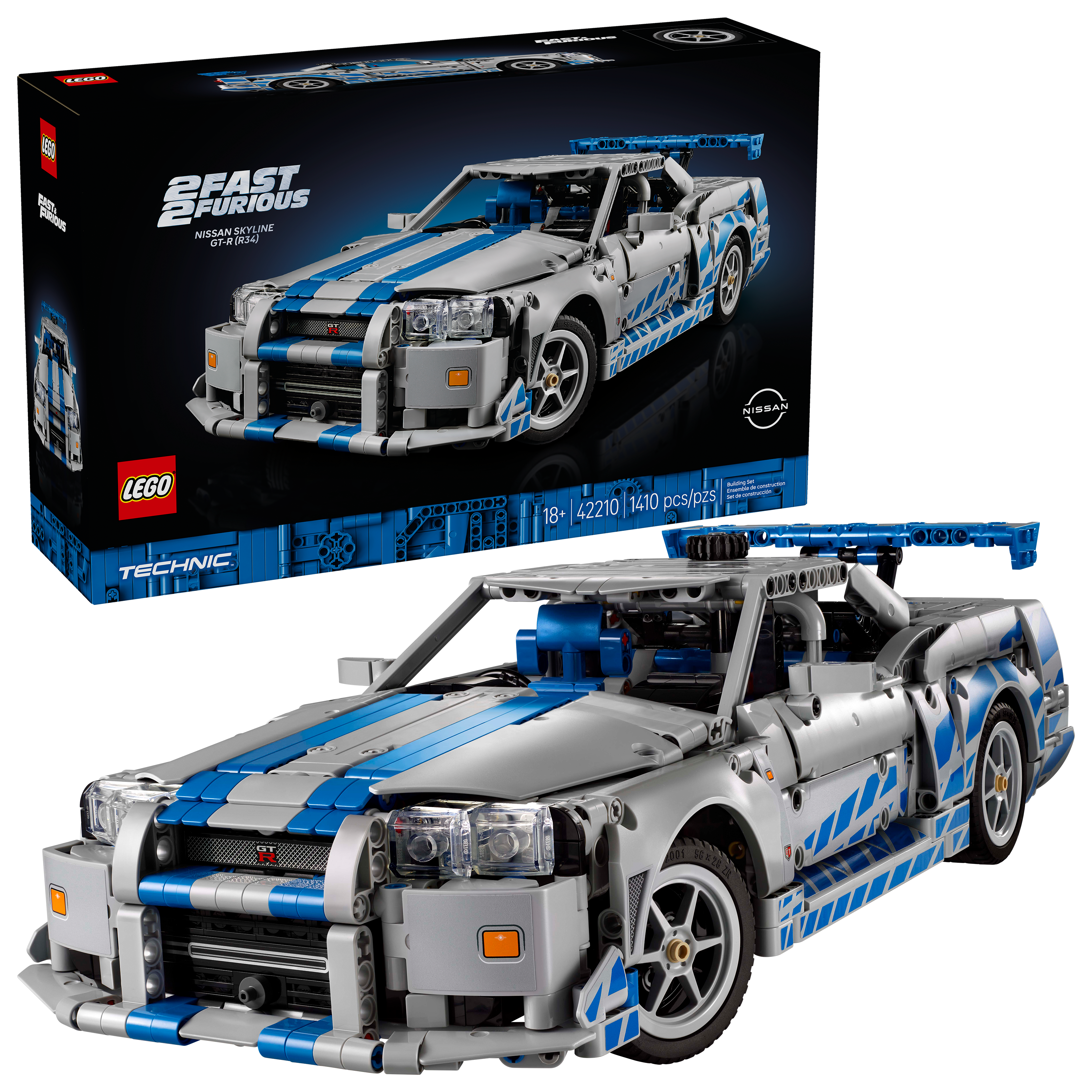 LEGO® Technic™ 42210 2 Fast 2 Furious Nissan Skyline GT-R (R34) Car
