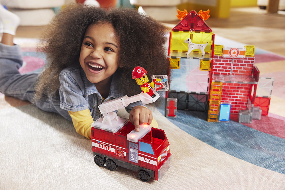 Magna-Tiles Fire Station 50 Piece Set