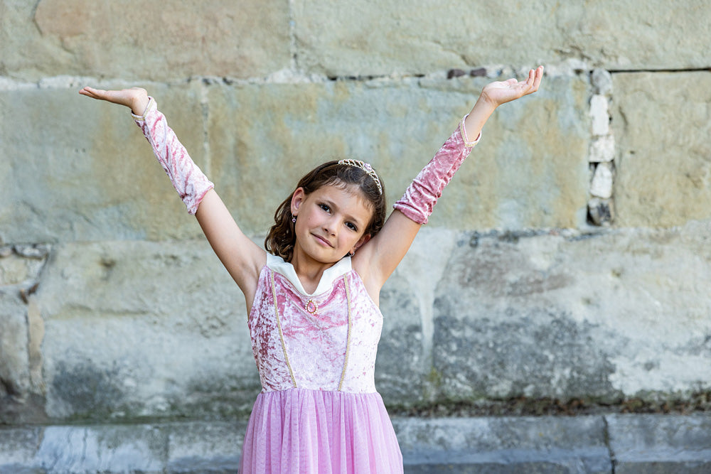 Great Pretenders Velvety Soft Sleeping Sweetheart Princess Gown with Arm Warmers, size 5/6