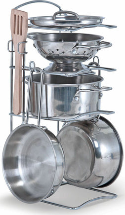 Let's Play House! Stainless Steel Pots & Pans Play Set