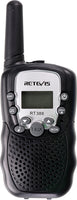 Retevis RT388 2 pcs Kids Walkie Talkies with Flashlight - Black